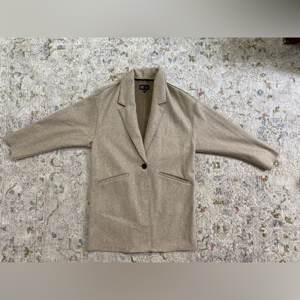 Beige trench coat